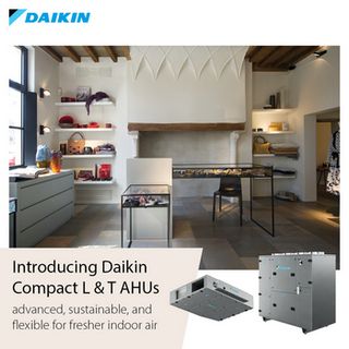 Daikin adds Compact L and T ventilation systems to its commercial indoor air solutions, compatible with R32 refrigerant