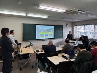 The cooperative project team from Brazil visited JATL for the training about performance tests