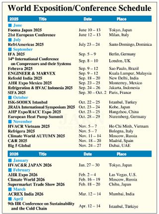 World Exposition/Conference Schedule - 2025.04