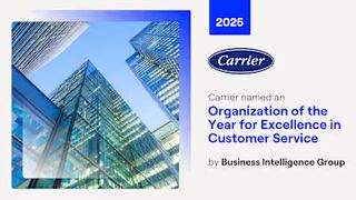 Carrier Named a 2025 Organization of the Year for Excellence in Customer Service