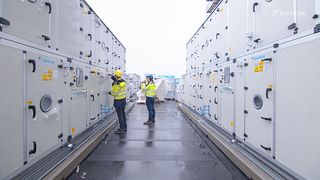 A combination of air handling units and VRVs for Daikin's 30,600m² state-of-the-art facility