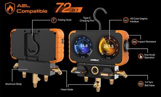 Flex-X Manifold Gauge w/ HD Color Graphic Interface