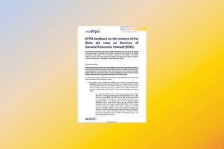 EHPA’s feedback on the revision of the State aid rules on Services of General Economic Interest