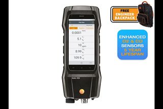testo 300+ Flue Gas Analyser Handset only - (O2, CO Sensor up to 8,000 ppm)