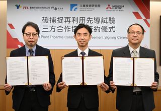 Mitsubishi Electric Signs Collaboration Agreement with ITRI and TTL Jhunan Brewery in Taiwan for Demonstration Tests of the Capture and Utilization of CO2
