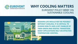 Eurovent releases sustainable cooling policy brief