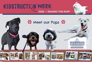 Wiegmann Associates Team Member “Raised the Ruff” for the 2025 KIDstruction Week