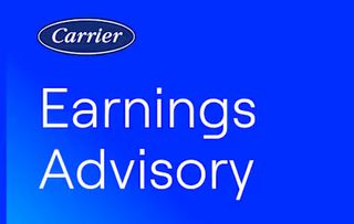 Carrier Third Quarter 2025 Earnings Advisory