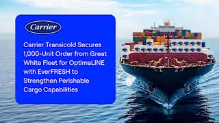 Carrier Transicold Secures 1,000-Unit Order from Great White Fleet for OptimaLINE with EverFRESH to Strengthen Perishable Cargo Capabilities