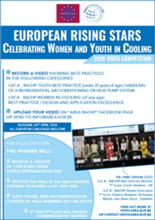 European Rising Stars: AREA Launches 2026 Video Competition Celebrating Women and Youth in Cooling