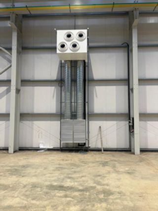 Panasonic Jet Air Stream Installation Reduces Carbon Emissions in Scottish Surface Preparation and Coating Company