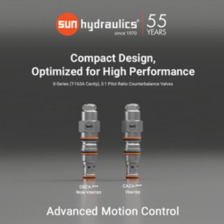 Sun Hydraulics, a Helios Technologies Operating Company, Launches New 0-Series Counterbalance Valves, Delivering Maximum Power in a Compact Footprint
