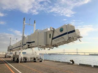 MHI-TC Delivers Self-Propelled Mobile Seaport Passenger Boarding Bridge to Yokohama City, Entering Service on January 13th