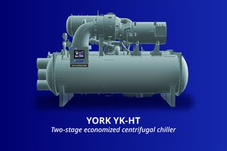Johnson Controls previews YORK YK-HT two-stage economized centrifugal chiller at AHR Expo, delivering energy, water and space savings