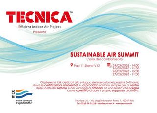 TECNICA™: tre decenni di innovazione nella ventilazione, aspirazione e sostenibilità