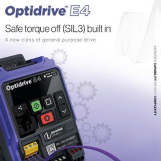 Optidrive E4’s dual-channel STO provides SIL3 level safety