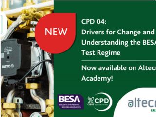 Altecnic Launches Updated CIBSE-Approved CPD: Drivers For Change and Understanding the BESA HIU Test Regime