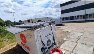 Trane runs 7-day trial for solar-powered refrigerated container in Germany, delivering 24/7 operation at -18°C setpoint