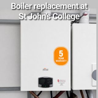 FORCE W delivers a straightforward boiler replacement at St John’s College, Cambridge