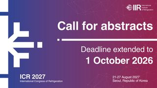 ICR 2027: Call for abstracts closes 1 October 2026