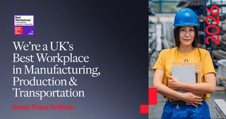 Panasonic Heating & Cooling Solutions UK recognised as one of the UK’s Best Workplaces in Manufacturing, Production & Transportation™!