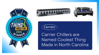 Carrier Chillers are Named Coolest Thing Made in North Carolina